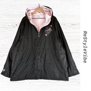 BRADFORD EXCHANGE Women’s Size 3X Jacket Coat Hope Breast Cancer Embroidered